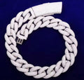 22MM Cuban link white color