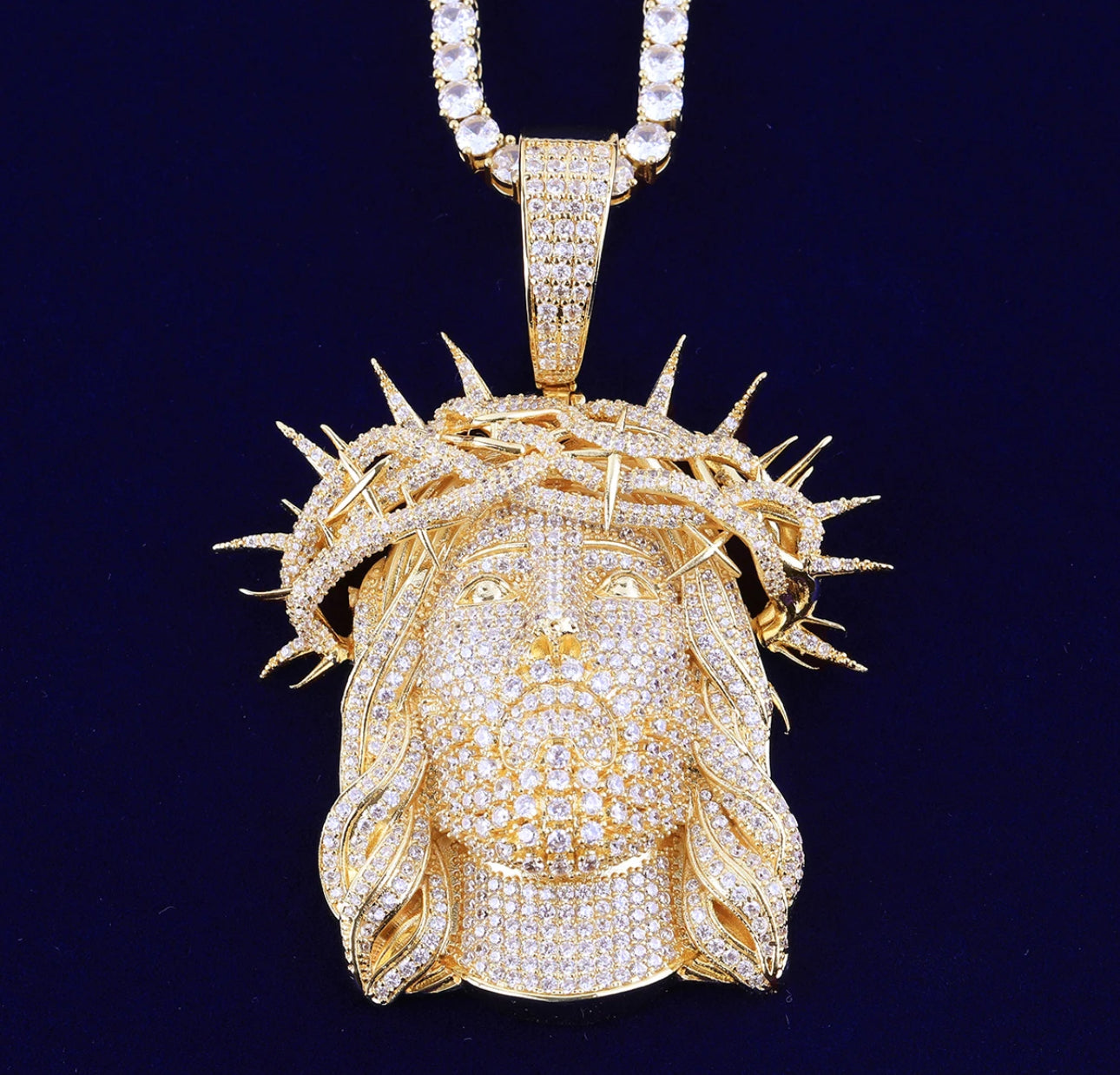 Jesus pendant Gold color