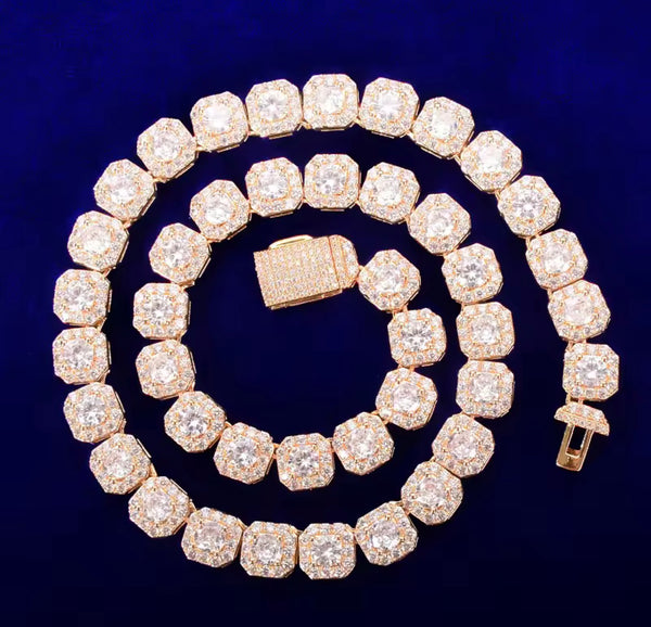 Cluster tennis Gold color